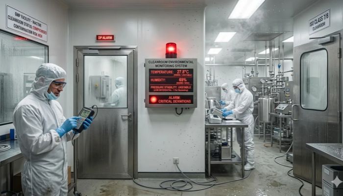 Cleanroom monitoring system